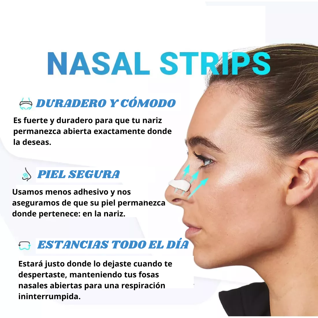 CLIPS NASALES - BANDA NASAL ANTIRONQUIDOS